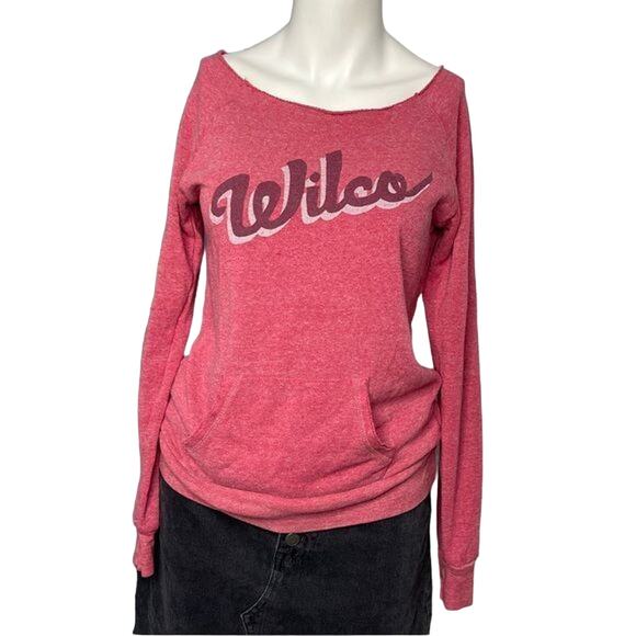 Wilco Women's Sweatshirt Measured XS Red Band Chicago Indie Rock - Picture 6 of 6